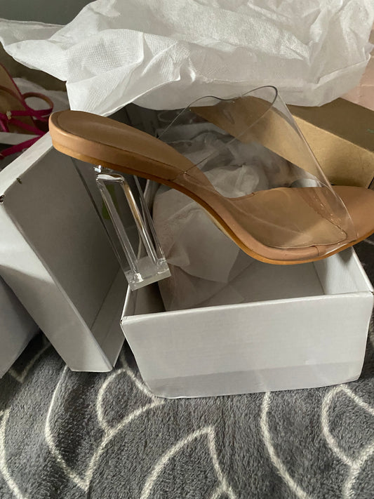Clear Heel Sandal